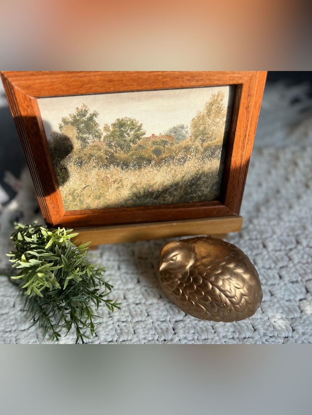 Framed Landscape Canvas Art in Wood Frame